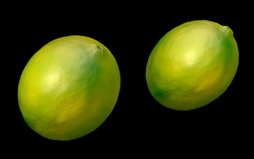 High-poly & Low-poly Lemons preview image